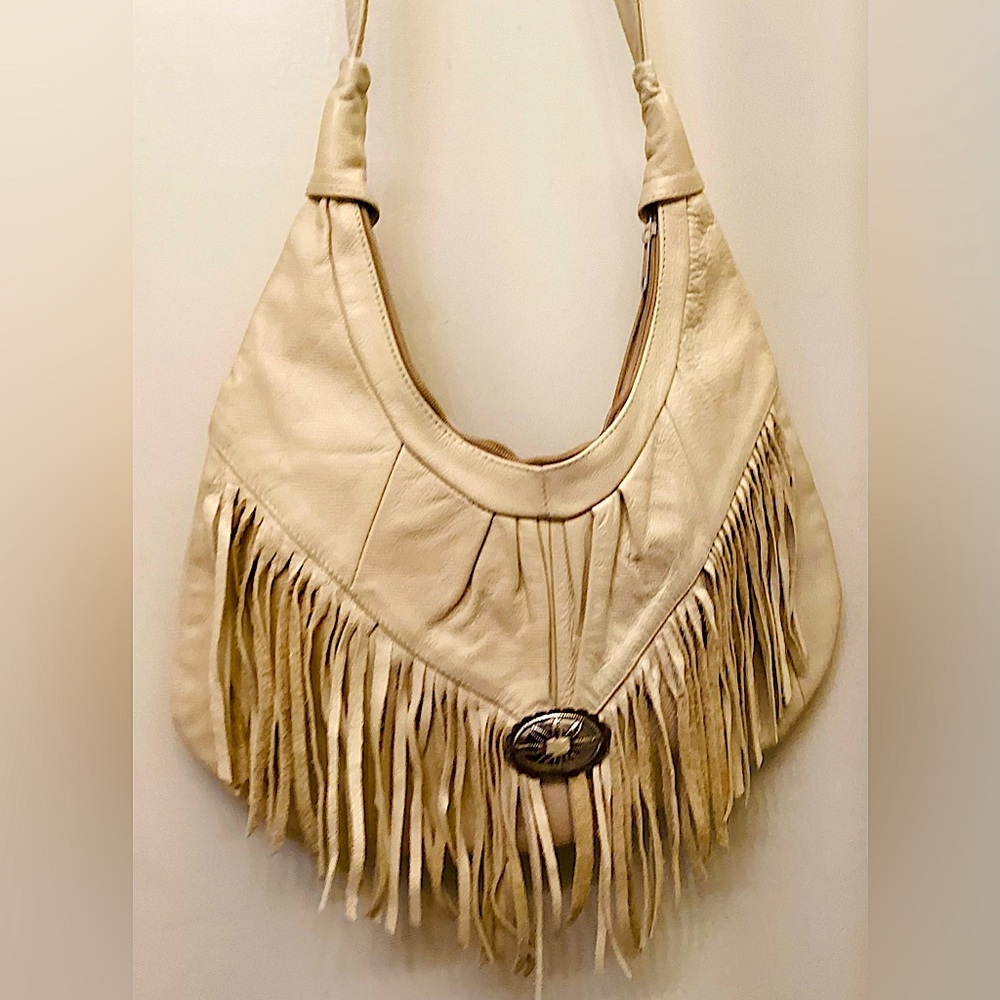 Vintage Women handmade Leather Pocketbook,never used!